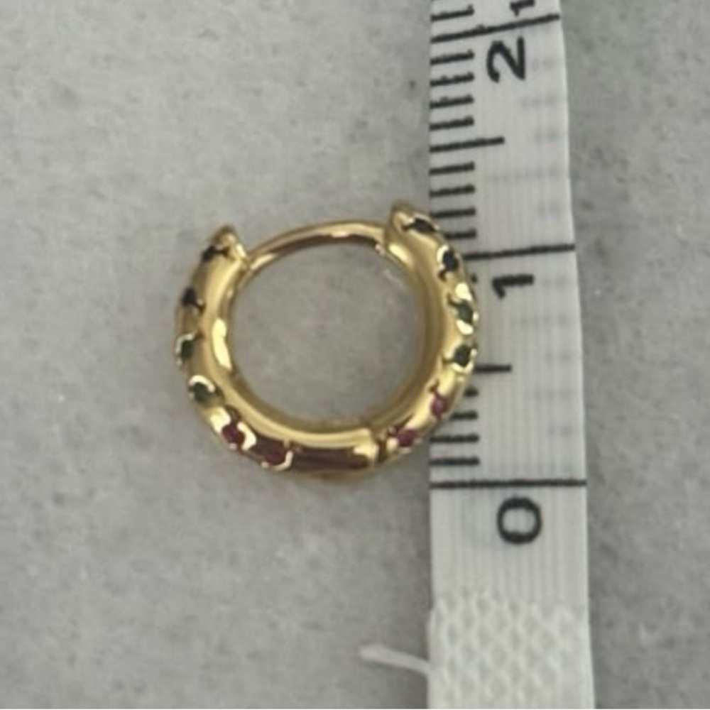 Gold Colorful Small Huggie Hoop Earrings 

Brand New - Picture 3 of 5